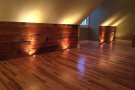 completed floor with lights