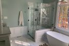 shower and bathtub