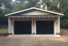 The garage front view