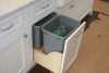 Trash bin cabinet