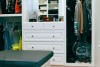 Great closet shelving and dresser