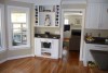 Cabinetry near the bay window